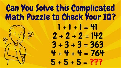 Math Riddle Can You Solve This Complicated Math Puzzle To Check Your