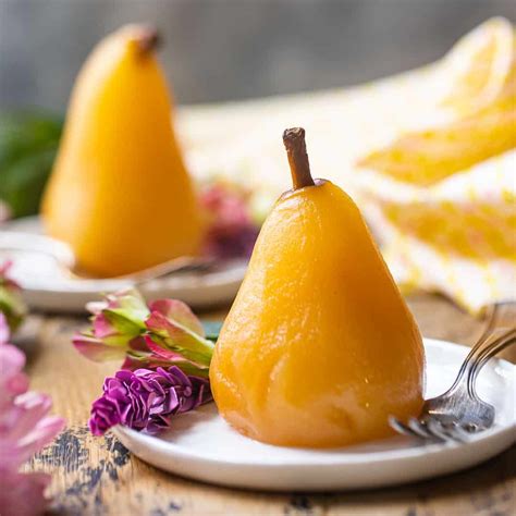 Easy Poached Pears Simple Elegant Dessert Baking A Moment Pear