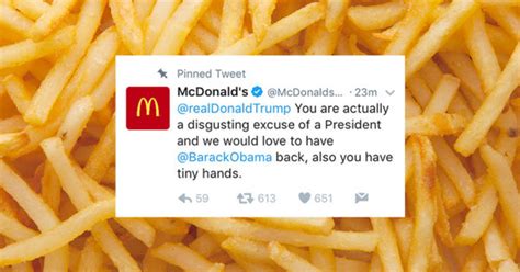 Hacker Uses Mcdonald S Corporate Twitter Account To Call Trump Disgusting