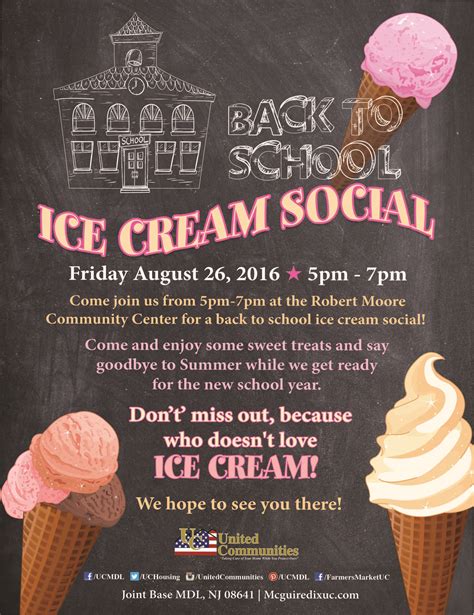 Ice Cream Social Flyer Ideas