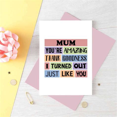 Dec 11, 2017 · here is to another year of you putting up with me! Mum Birthday Card | Funny Mum Card | Funny Birthday Card For Mum | Just Because Card Fo… in 2020 ...