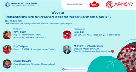 Webinar Health And Human Rights For Sex Workers In Asia And The