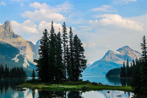 Spirit Island Alberta Canada Jasper Lake Ohsnapgraphy Hd