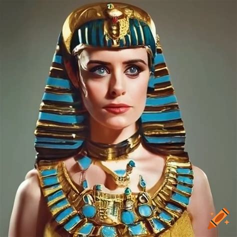portrait of queen cleopatra vii portrayed by claire foy