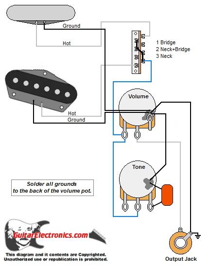 Tele Style Guitar Wiring Diagram
