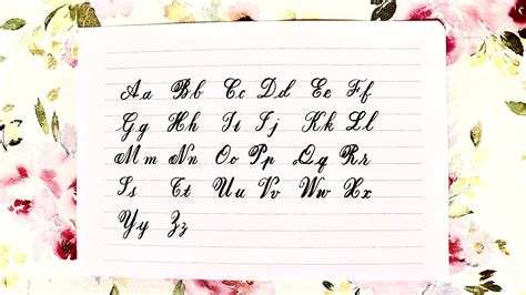 Hand Writing Beautiful Alphabet Letter Printable Cursive Writing