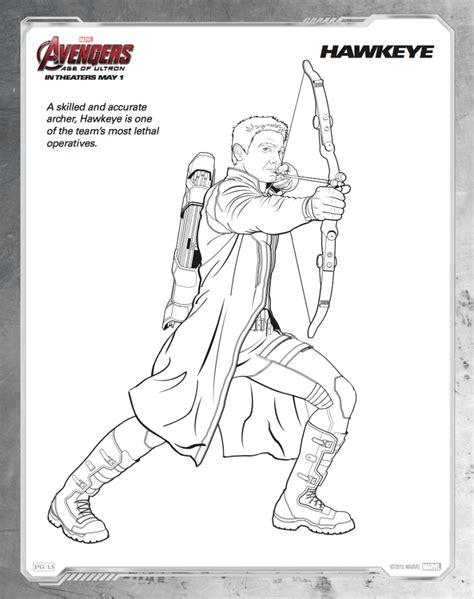 Click on the coloring page to open in a new window and print. Free printable Avengers: Age of Ultron coloring sheets ...