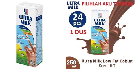 Jual Ultra Milk Low Fat Coklat Susu Uht 250 Ml Di Seller The Sweet