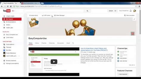 How To Change Youtube Channel Picture And Re Size It If Necessary Youtube