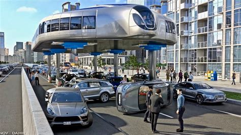 Buses That Can Step Over Traffic Amazing Gyroscopic Transport Concept Youtube Music