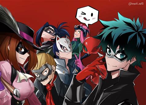 Anime Crossover Persona 5 My Hero Academia