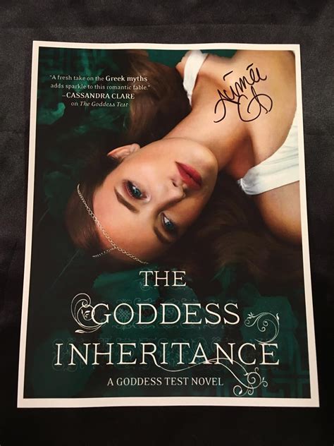 The Goddess Series By Aimee Carter Signed By Author Art Print