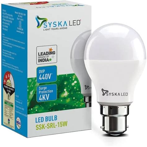 Syska W Led Light Bulb Body Material Ceramic At Best Price In Delhi