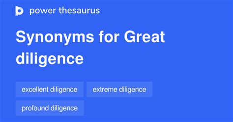Great Diligence Synonyms 10 Words And Phrases For Great Diligence