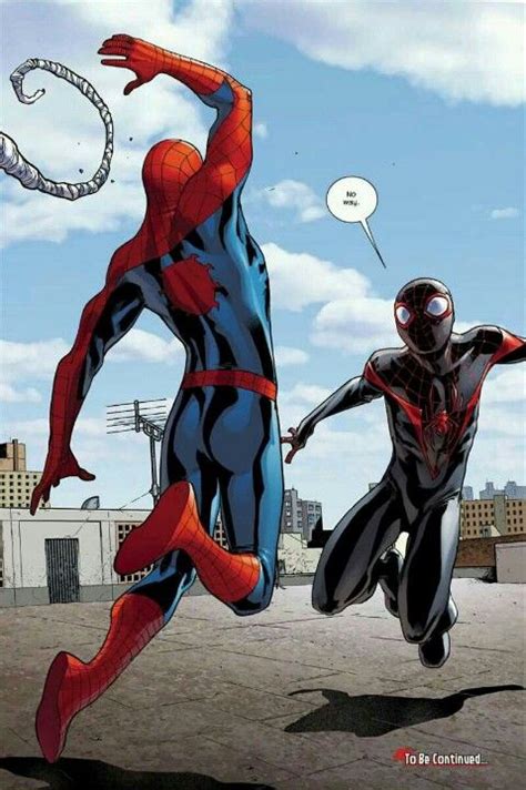 Ultimate Spiderman Miles Morales Peter Parker