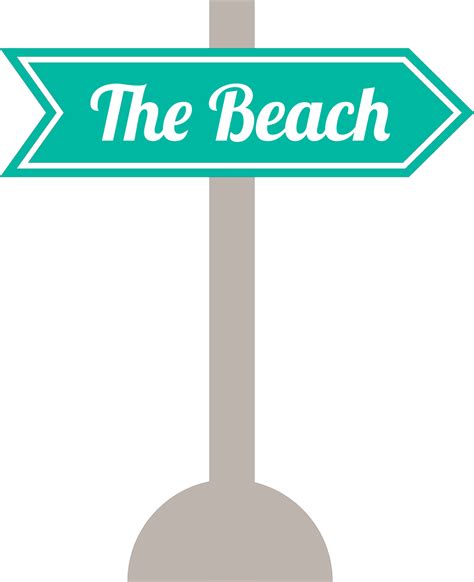 Beach Sign Svg Cut File Snap Click Supply Co