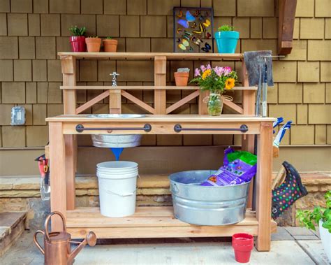 How To Create A Gardners Potting Bench Hgtv