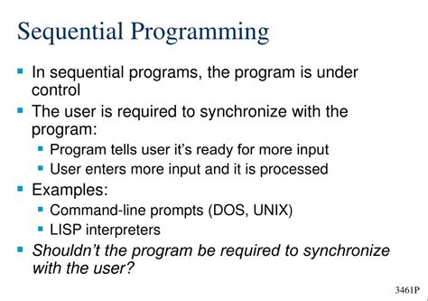 Ppt Sequential Vs Event Driven Programming Powerpoint Presentation