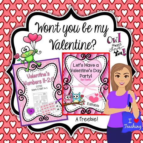 Numbers 11 20 Valentines Day Edition Winter Classroom Activities