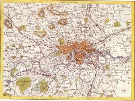 1850 Map Of London England Map