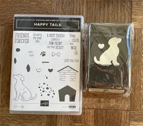 Stampin Up Happy Tails Stamp Set And Dog Punch Etsy