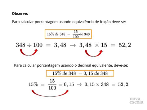 Calculando Porcentagens Planos De Aula Ano