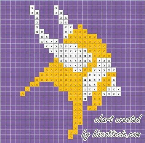 Schemes of embroideries for every taste. Minnesota Vikings Chart pattern by Louise Robert | Tiny ...