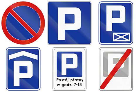Parking Sign Parking Letter P Parking Garage Stock Photos