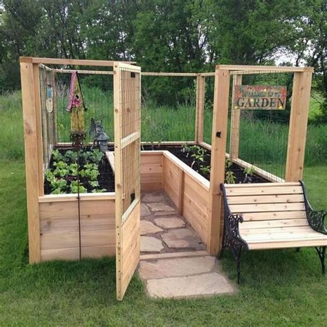 And i plan to have them arranged in a 2x3 grid with around 1.5 feet between each. DIY Raised and Enclosed Garden Bed | The garden!