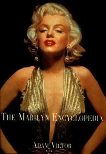 The Marilyn Encyclopedia By Adam Victor 1999 Hardcover For Sale
