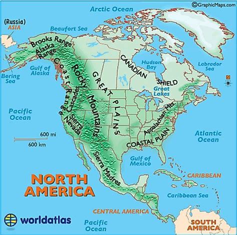 Map Of United States Landforms World Map