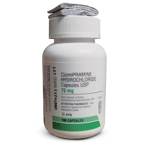 75mg Clomipramine Hcl Capsules 90ct Med Vet International