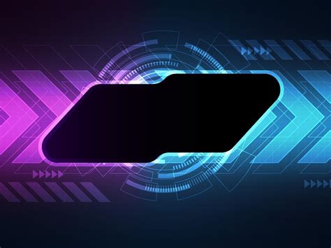 Abstract Technology Hi Tech Background Banner Template With Copy Space