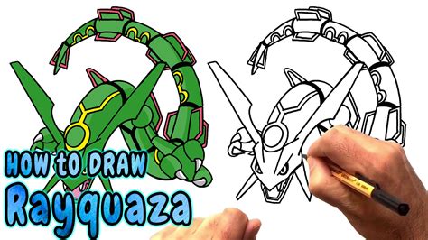 Como Dibujar A Rayquaza Pokemon How To Draw Rayquaza Pokemon Images The Best Porn Website