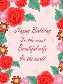 5 Best Printable Cards For Wife Printableecom Happy Birthday Cards