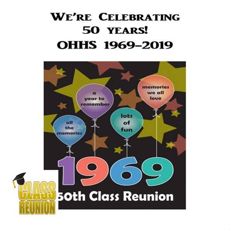 Ohhs Class Of 69 50th Class Reunion Send In Your Check By June 15th