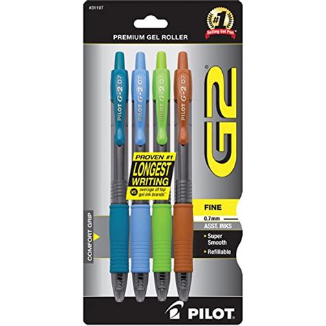 Pilot G2 Premium Refillable And Retractable Rolling Ball Gel Pens Fine