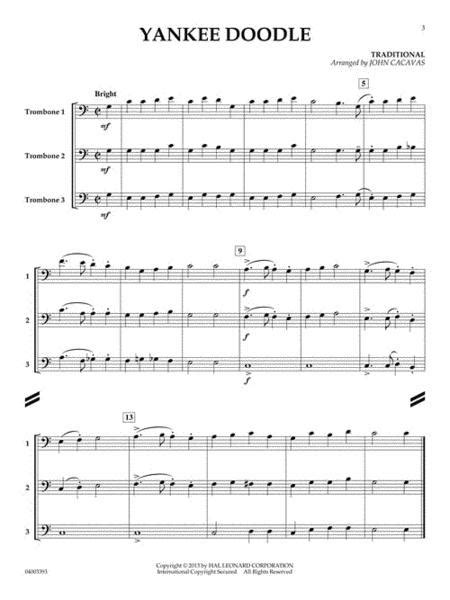 Sheet Music Fun And Easy Trios For Trombone 3 Trombones Trio