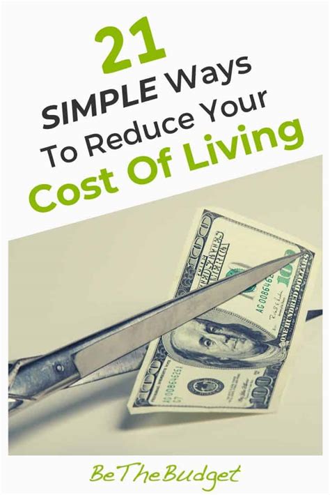 21 Simple Ways To Reduce Your Cost Of Living Be The Budget
