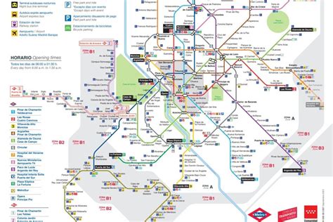 Plano De Metro De Madrid Mirador Madrid