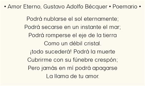 Amor Eterno Gustavo Adolfo Bécquer Poema Original En Análisis