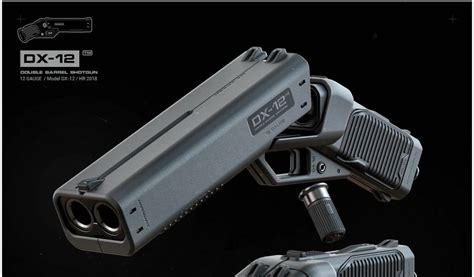 The Dx 12 Punisher Is A Double Barreled Shotgun Pistol From The Future