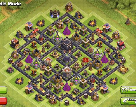 The idea of this base had been a very old project of mine where i wanted a solid base that provided a balanced protection for all three resources, gold, elixir, and dark elixir. Clash of Clans dark Elixir Farming Base TH9 - Cocbases