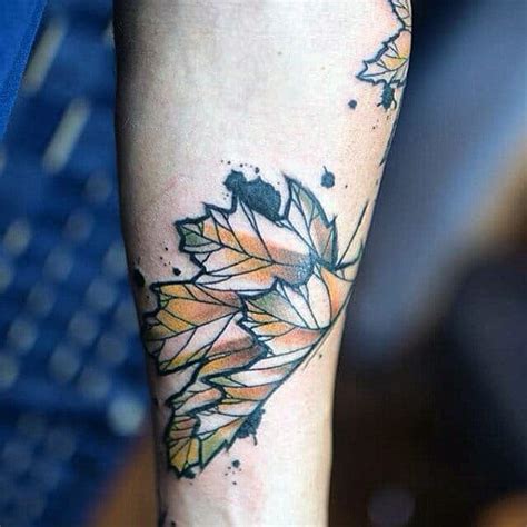 60 Leaf Tattoo Designs For Men The Delicate Stages Of Life