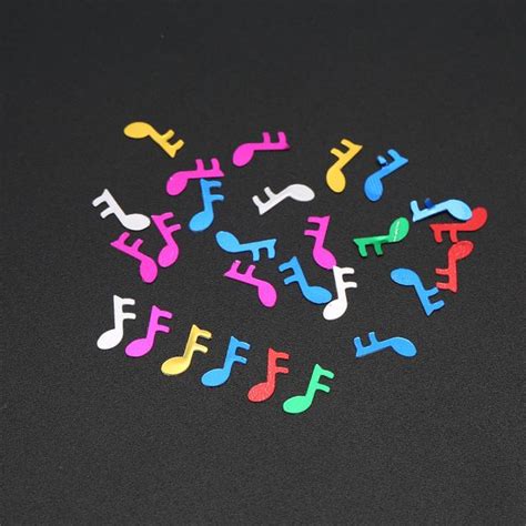 500 Pcs 10mm Sparkle Music Note Wedding Table Scatters Confetti