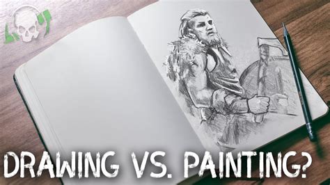 Drawing Vs Painting Youtube