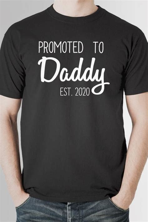 Promoted To Daddy 2021 Shirt Daddy To Be Shirt Expecting Etsy Dad
