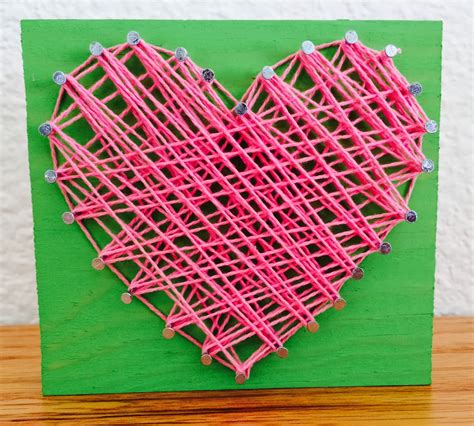 Kathys Art Project Ideas String Art Hearts