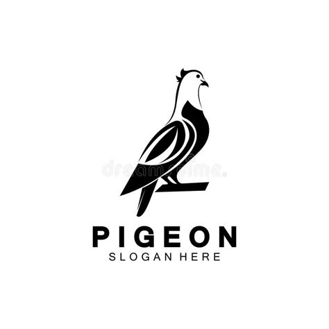 Pigeon Bird Logo Vector Icon Illustration Design Template Stock Vector