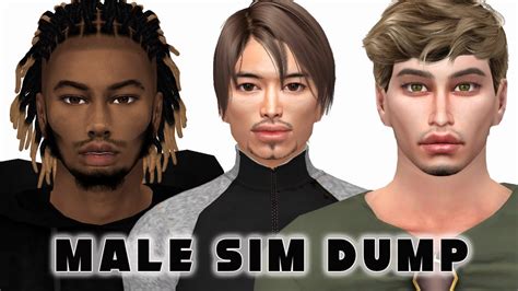Male Sim Dump 2 Sims 4 Cas Cc Folder And Sims Download Youtube